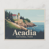 Acadia National Park Postcard Retro Briefkaart (Voorkant)