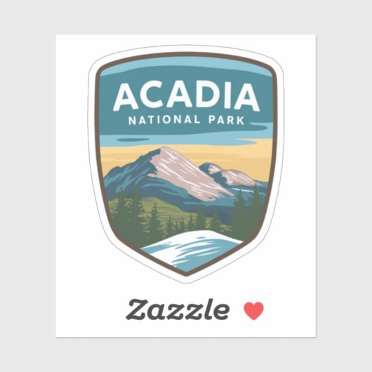 Acadia National Park Reisbadge Sticker (Vel)