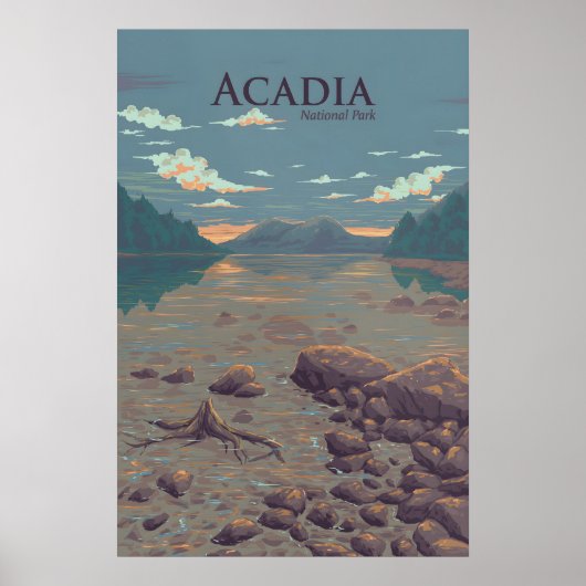 Acadia National Park Reisposter Poster (Voorkant)