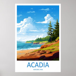 Acadia National Park Reisprint Muur Kunst Acadia Poster