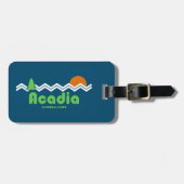 Acadia National Park Retro Bagagelabel (Voorkant horizontaal)