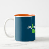 Acadia National Park Retro Tweekleurige Koffiemok (Links)