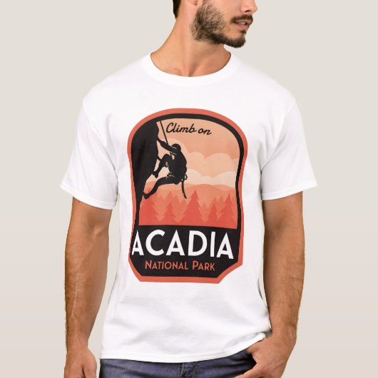 Acadia National Park Rock Climbing T-shirt (Voorkant)