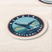 Acadia National Park Ronde Kartonnen Onderzetter (Gebogen)