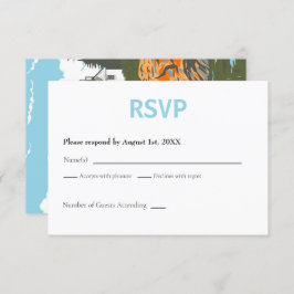 Acadia National Park RSVP-kaart Retro RSVP Kaartje