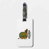 Acadia National Park-rugzak Bagagelabel (Achterkant verticaal)