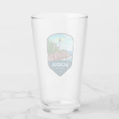 Acadia National Park Schild Glas (Achterkant)