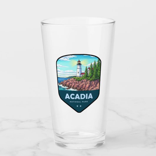 Acadia National Park Schild Glas (Voorkant)
