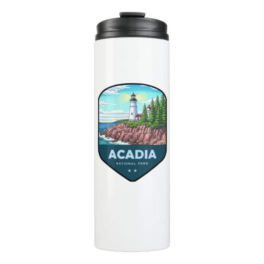Acadia National Park Schild Thermosbeker (Voorkant)