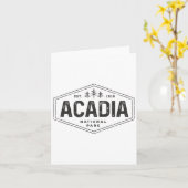 Acadia National Park Shirt Tree Hexagon Ba Kaart (Gele Bloem)