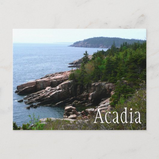 Acadia National Park Shoreline, Maine Briefkaart (Voorkant)