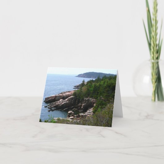Acadia National Park Shoreline, Maine Card Kaart (Voorkant)