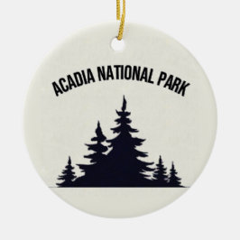 Acadia National Park Souvenir Kerstornament Keramisch Ornament