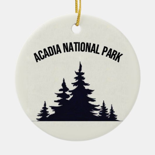 Acadia National Park Souvenir Kerstornament Keramisch Ornament (Voorkant)