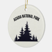 Acadia National Park Souvenir Kerstornament Keramisch Ornament (Links)