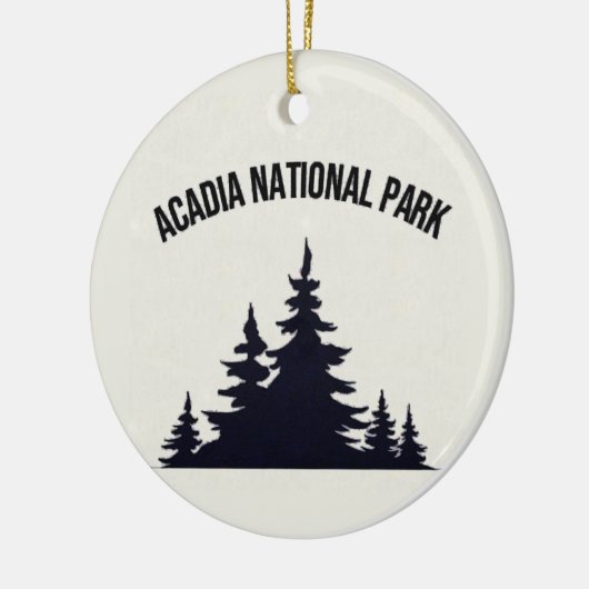 Acadia National Park Souvenir Kerstornament Keramisch Ornament (Links)