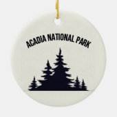 Acadia National Park Souvenir Kerstornament Keramisch Ornament (Achterkant)