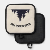 Acadia National Park Souvenir Kerstornament Pannenlap (Voorkant / Achterkant)