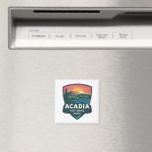 Acadia National Park Sunset Badge Magneet (Insitu (Vaatwasser))