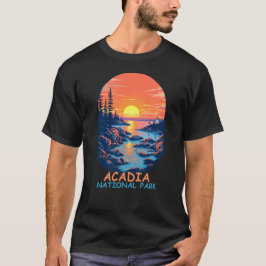 Acadia National Park - Sunset Coastline T-shirt