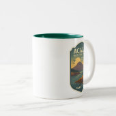 Acadia National Park Travel Mug Tweekleurige Koffiemok (Voorkant rechts)