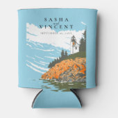 Acadia National Park Trouw Retro Blikjeskoeler (Voorkant)