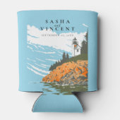 Acadia National Park Trouw Retro Blikjeskoeler (Achterkant)