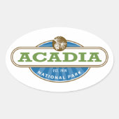 Acadia National Park USA Ovale Sticker (Voorkant)
