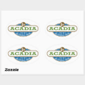 Acadia National Park USA Ovale Sticker (Vel)