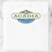 Acadia National Park USA Ovale Sticker (Tas)
