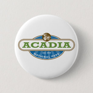 Acadia National Park USA Ronde Button 5,7 Cm