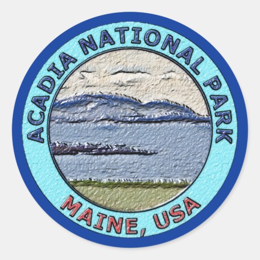 Acadia National Park, Verenigde Staten Ronde Sticker (Voorkant)