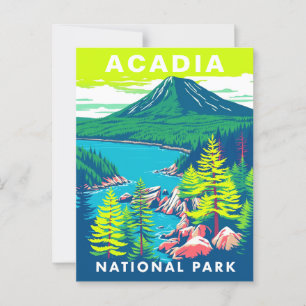 Acadia National Park Verenigde Staten Vintage Trav Briefkaart