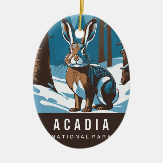 Acadia National Park Versiering Keramisch Ornament (Voorkant)