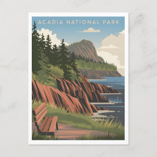 Acadia National Park vintage Briefkaart