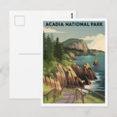 Acadia National Park vintage Briefkaart (Voorkant / Achterkant)