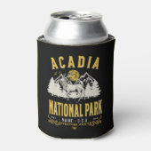 Acadia National Park Vintage Landscape Blikjeskoeler (Blikje Voorkant)