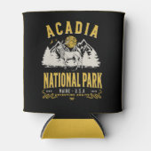 Acadia National Park Vintage Landscape Blikjeskoeler (Voorkant)