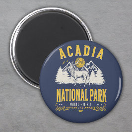 Acadia National Park Vintage Landscape Magneet