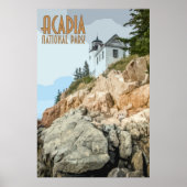 Acadia National Park Vintage Poster (Voorkant)