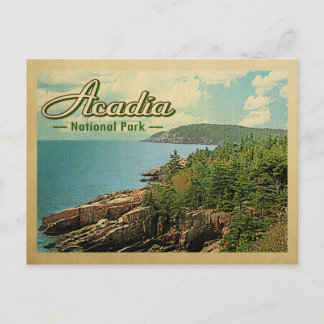 Acadia National Park Vintage Travel Briefkaart