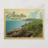 Acadia National Park Vintage Travel Briefkaart (Voorkant)