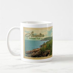 Acadia National Park Vintage Travel Koffiemok