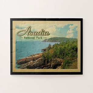 Acadia National Park Vintage Travel Legpuzzel
