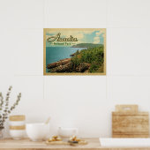 Acadia National Park Vintage Travel Poster (Keuken)