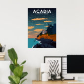 Acadia National Park Vintage Travel Poster (Thuiskantoor)