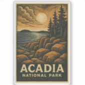 Acadia National Park Vinyl Sticker (Voorkant)