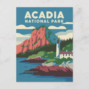 Acadia National Park  vuurtoren Briefkaart
