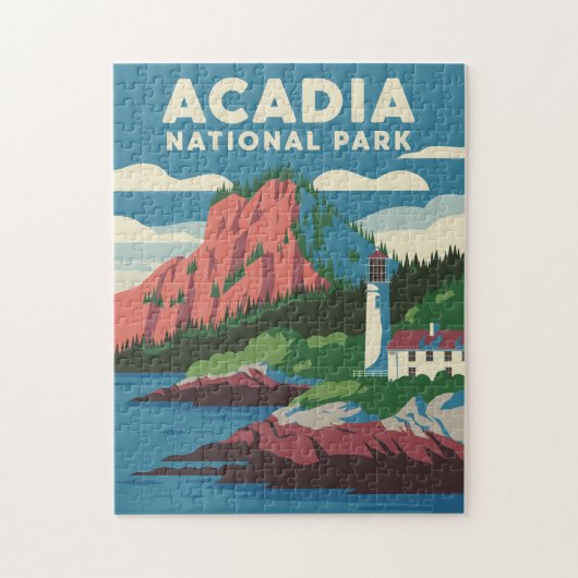 Acadia National Park  vuurtoren Legpuzzel (Verticaal)