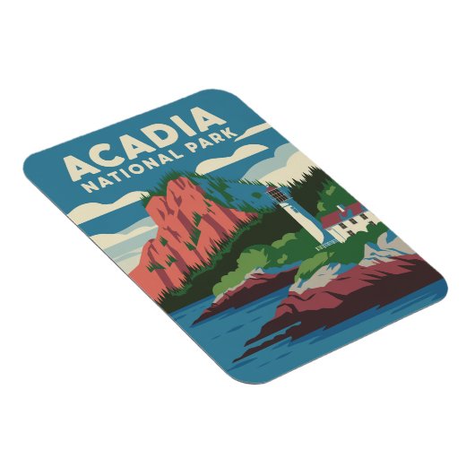 Acadia National Park  vuurtoren Magneet (Rechterzijde)